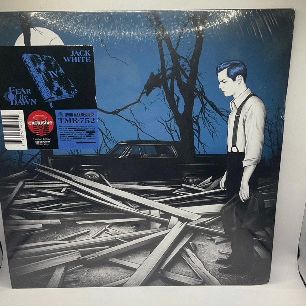 NEW!  Jack White : Fear Of The Dawn (Limited Exclusive Moon Glow White Vinyl